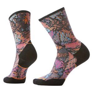 Smartwool Trail Run Targeted Cushion Triangle Prism Print Crew Socks Women's M